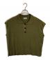 MARGARET HOWELL（マーガレットハウエル）の古着「ニットポロシャツ」｜カーキ