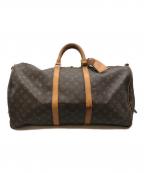 LOUIS VUITTONルイ ヴィトン）の古着「キーポル55 トラベルバッグ」｜ブラウン