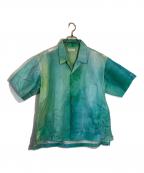 AFTERHOURSアフターアワーズ）の古着「CAMP COLLAR SHIRT」｜グリーン