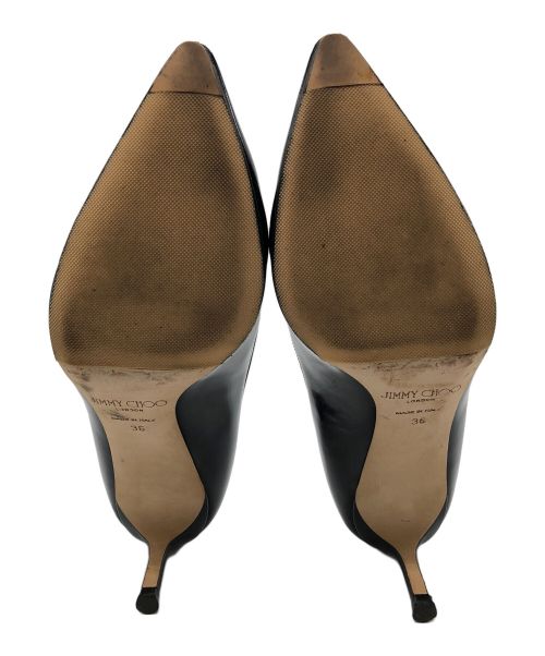 JIMMY CHOO（ジミーチュウ）JIMMY CHOO (ジミーチュウ) Romy 60ヒールパンプス ブラック サイズ:SIZE 36の古着・服飾アイテム