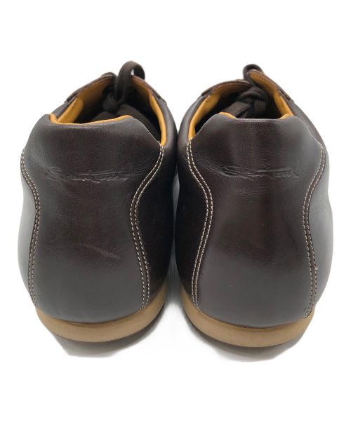 Santoni（サントーニ）Santoni (サントーニ) レザースニーカー ブラウン サイズ:SIZE 8の古着・服飾アイテム