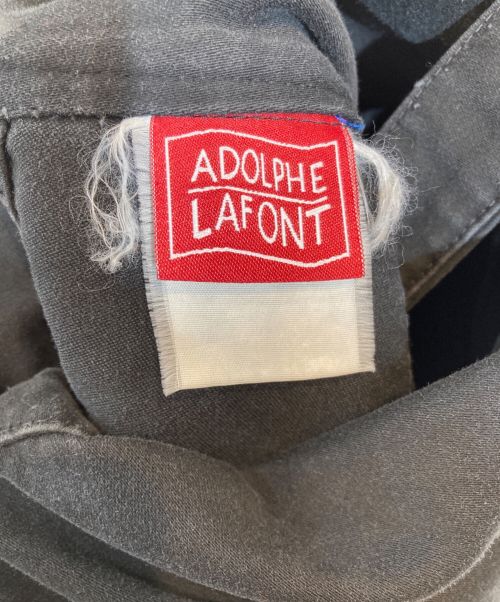 Adolphe Lafont（アドルフラフォン）Adolphe Lafont (アドルフラフォン) モールスキンオーバーオール ブラック サイズ:下記参照の古着・服飾アイテム