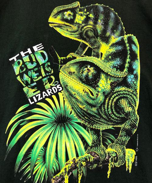 BUDWEISER（バドワイザー）BUDWEISER (バドワイザー) プリントTシャツ グリーン サイズ:身幅57.5cmの古着・服飾アイテム