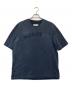Maison Margiela（メゾンマルジェラ）の古着「オーバーサイズ オーバーダイ ロゴTシャツ」｜ネイビー