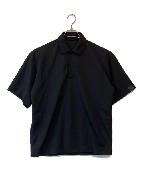 N.HOOLYWOOD（エヌ ハリウッド）N.HOOLYWOOD (エヌ ハリウッド) POLYESTER POLO SHIRT ブラック サイズ:36の古着・服飾アイテム