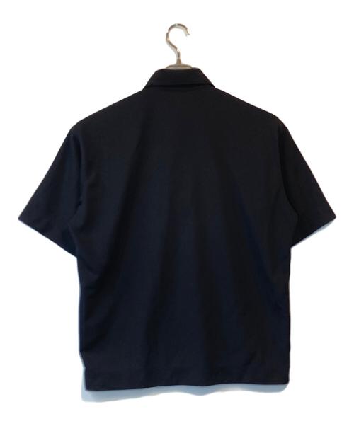 N.HOOLYWOOD（エヌ ハリウッド）N.HOOLYWOOD (エヌ ハリウッド) POLYESTER POLO SHIRT ブラック サイズ:36の古着・服飾アイテム
