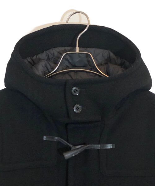 Traditional Weatherwear（トラディショナルウェザーウェア）Traditional Weatherwear (トラディショナルウェザーウェア) ヘリンボーン ダッフル ロングコート ブラック サイズ:SIZE XXSの古着・服飾アイテム