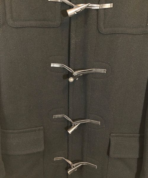 Traditional Weatherwear（トラディショナルウェザーウェア）Traditional Weatherwear (トラディショナルウェザーウェア) ヘリンボーン ダッフル ロングコート ブラック サイズ:SIZE XXSの古着・服飾アイテム