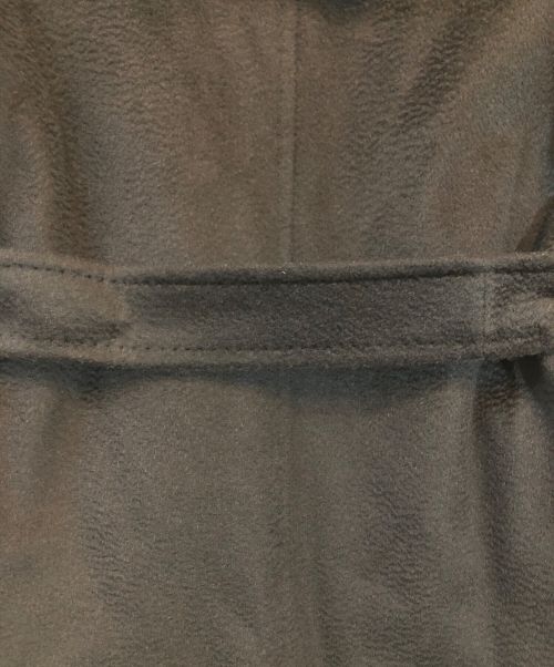 MaxMara（マックスマーラ）MaxMara (マックスマーラ) RIALTO リアルト キャメル100％ フーデッドコート ブラック サイズ:SIZE 40の古着・服飾アイテム