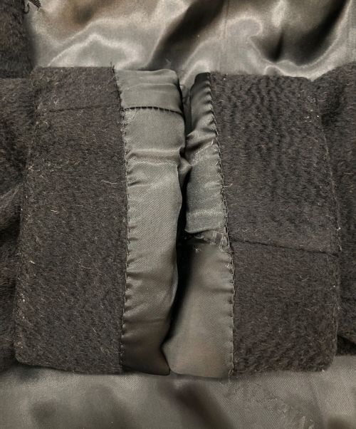 MaxMara（マックスマーラ）MaxMara (マックスマーラ) RIALTO リアルト キャメル100％ フーデッドコート ブラック サイズ:SIZE 40の古着・服飾アイテム