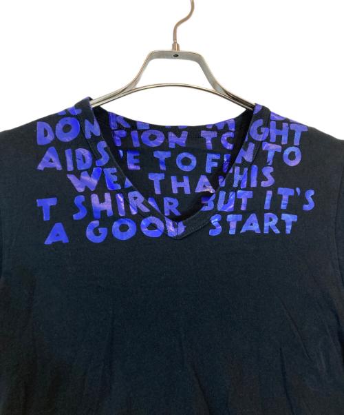 MARTIN MARGIELA（マルタン・マルジェラ）Martin Margiela (マルタン・マルジェラ) エイズTシャツ ブラック サイズ:Sの古着・服飾アイテム