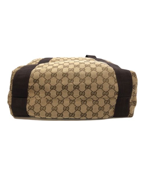 GUCCI（グッチ）GUCCI (グッチ) GGキャンバストートバッグ ブラウン サイズ:下記参照の古着・服飾アイテム