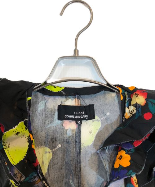 tricot COMME des GARCONS（トリココムデギャルソン）tricot COMME des GARCONS (トリココムデギャルソン) フルーツモチーフノースリーブワンピース ブラック サイズ:SIZE Mの古着・服飾アイテム