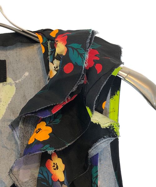 tricot COMME des GARCONS（トリココムデギャルソン）tricot COMME des GARCONS (トリココムデギャルソン) フルーツモチーフノースリーブワンピース ブラック サイズ:SIZE Mの古着・服飾アイテム