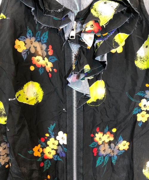 tricot COMME des GARCONS（トリココムデギャルソン）tricot COMME des GARCONS (トリココムデギャルソン) フルーツモチーフノースリーブワンピース ブラック サイズ:SIZE Mの古着・服飾アイテム