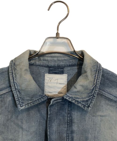 ANCELLM（アンセルム）ANCELLM (アンセルム) AGING DENIM SHIRT JACKET ブルー サイズ:SIZE 1の古着・服飾アイテム