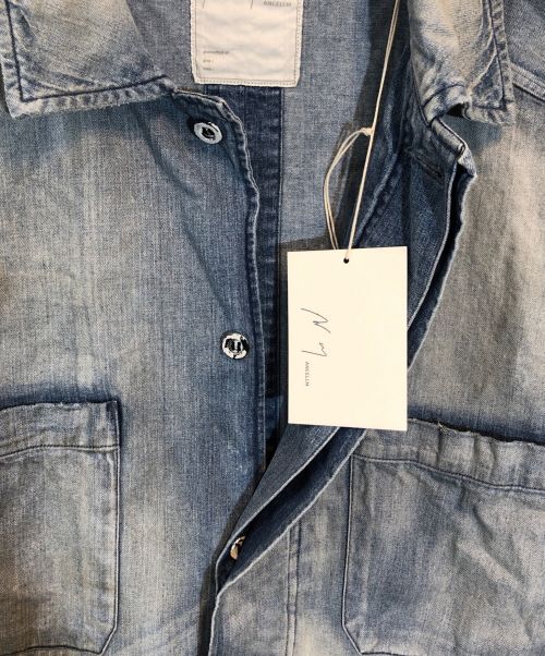 ANCELLM（アンセルム）ANCELLM (アンセルム) AGING DENIM SHIRT JACKET ブルー サイズ:SIZE 1の古着・服飾アイテム
