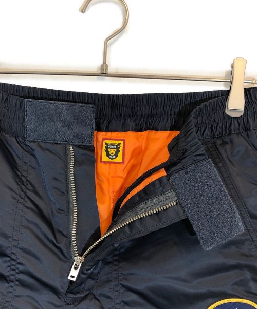 HUMAN MADE（ヒューマンメイド）HUMAN MADE (ヒューマンメイド) ナイロンMA-1パンツ ネイビー サイズ:SIZE Sの古着・服飾アイテム