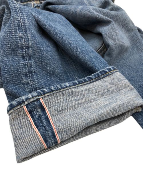 cee jeanss（シィ―ジーンズ）cee jeanss (シィ―ジーンズ) 赤耳デニムパンツ インディゴ サイズ:SIZE 34 ウエスト42cm 股下76cmの古着・服飾アイテム