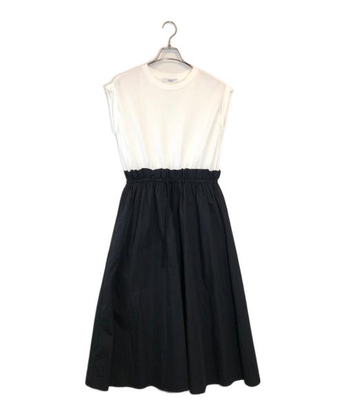 JOURNAL STANDARD relume（ジャーナルスタンダード レリューム）JOURNAL STANDARD relume (ジャーナルスタンダード レリューム) ウォッシャブルフレンチスリーブドッキングワンピース ホワイト サイズ:SIZE Free 未使用品の古着・服飾アイテム