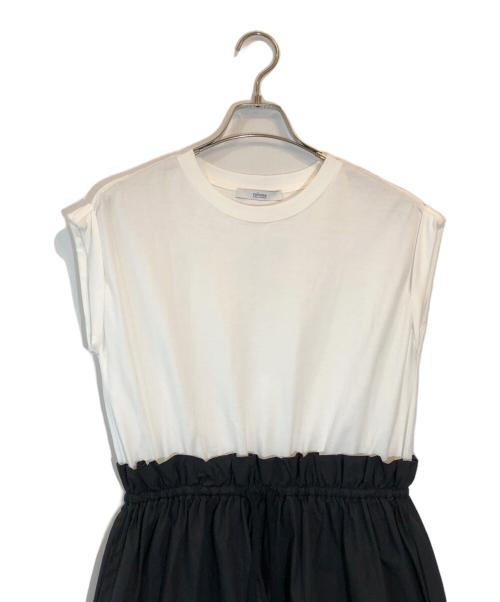 JOURNAL STANDARD relume（ジャーナルスタンダード レリューム）JOURNAL STANDARD relume (ジャーナルスタンダード レリューム) ウォッシャブルフレンチスリーブドッキングワンピース ホワイト サイズ:SIZE Free 未使用品の古着・服飾アイテム