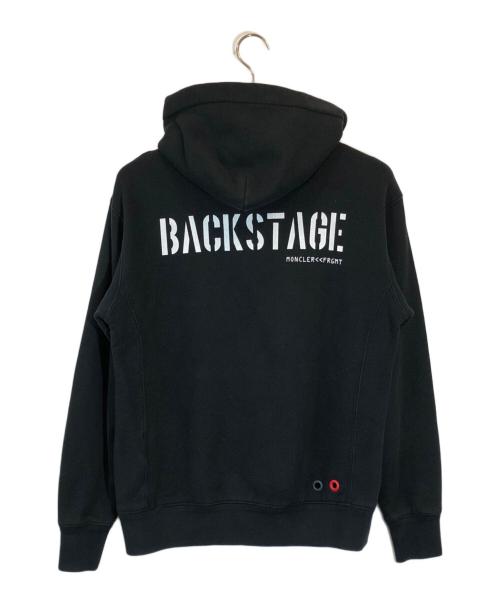 MONCLER（モンクレール）MONCLER (モンクレール) FRAGMENT DESIGN (フラグメントデザイン) バックステージフーディー ブラック サイズ:Sの古着・服飾アイテム