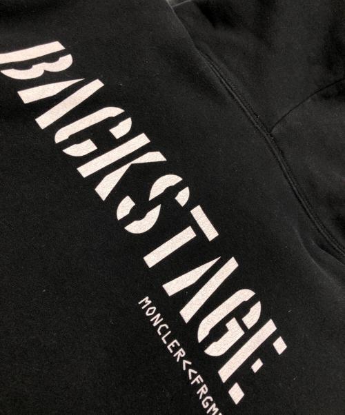 MONCLER（モンクレール）MONCLER (モンクレール) FRAGMENT DESIGN (フラグメントデザイン) バックステージフーディー ブラック サイズ:Sの古着・服飾アイテム