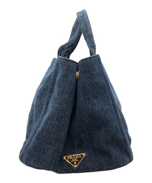PRADA（プラダ）PRADA (プラダ) カナパ2WAYデニムバッグ ブルー サイズ:下記参照の古着・服飾アイテム