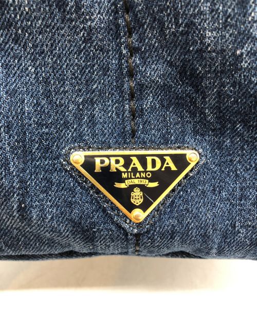 PRADA（プラダ）PRADA (プラダ) カナパ2WAYデニムバッグ ブルー サイズ:下記参照の古着・服飾アイテム
