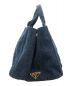 PRADA (プラダ) カナパ2WAYデニムバッグ ブルー サイズ:下記参照：30000円