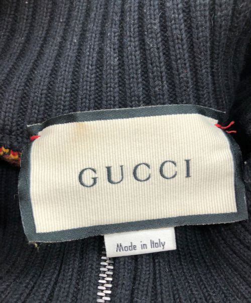 GUCCI（グッチ）GUCCI (グッチ) 20AW GGスタージップアップニット ブラック サイズ:Sの古着・服飾アイテム