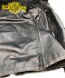 中古・古着 HARLEY-DAVIDSON (ハーレーダビッドソン) 加工シングルライダースジャケット ブラック サイズ:M：27000円