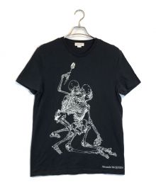 ALEXANDER McQUEEN（アレキサンダーマックイーン）の古着「スカルプリントTシャツ」｜ブラック