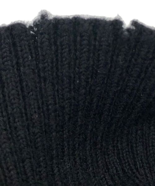 RICK OWENS（リックオウエンス）RICK OWENS (リックオウエンス) ウールタートルネックニット ブラック サイズ:XSの古着・服飾アイテム