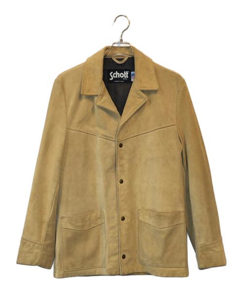 Schott（ショット）Schott (ショット) スウェードレザーコート ブラウン サイズ:36の古着・服飾アイテム