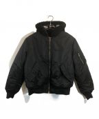 SUPREMEシュプリーム）の古着「フェイクファー リバーシブル MA1」｜ブラック
