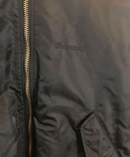 SUPREME（シュプリーム）SUPREME (シュプリーム) フェイクファー リバーシブル MA1 ブラック サイズ:SIZE Mの古着・服飾アイテム