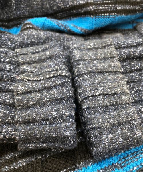 KIKO KOSTADINOV（キコ・コスタディノフ）KIKO KOSTADINOV (キコ・コスタディノフ) ニット ブルー×グレー サイズ:SIZE Lの古着・服飾アイテム