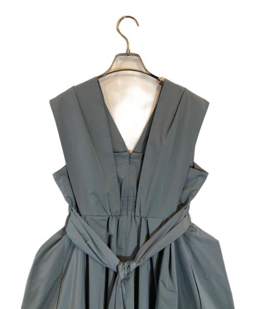 FRAY ID（フレイ アイディー）FRAY ID (フレイ アイディー) フレンチショルダータフタドレス ブルー サイズ:1 未使用品の古着・服飾アイテム