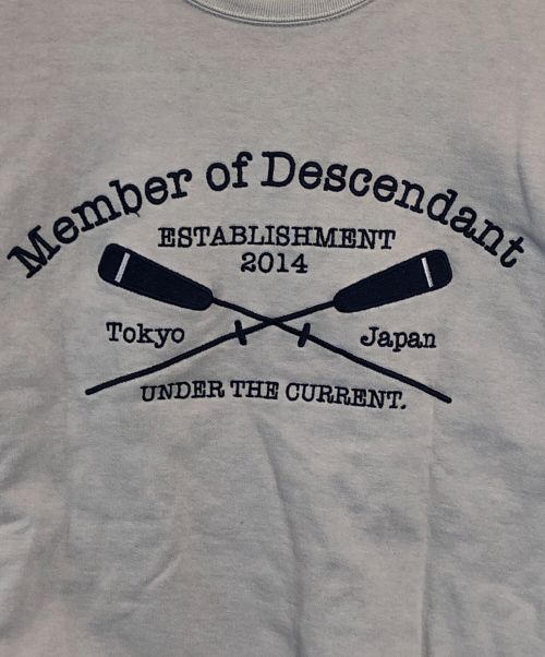 DESCENDANT（ディセンダント）DESCENDANT (ディセンダント) クルーネックスウェット グレー サイズ:SIZE 2の古着・服飾アイテム