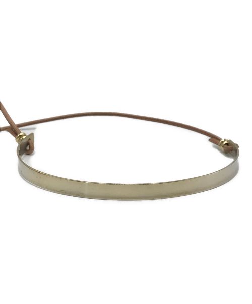 SYKIA（シキア）SYKIA (シキア) Leather Pectoral Choker ゴールド サイズ:下記参照の古着・服飾アイテム