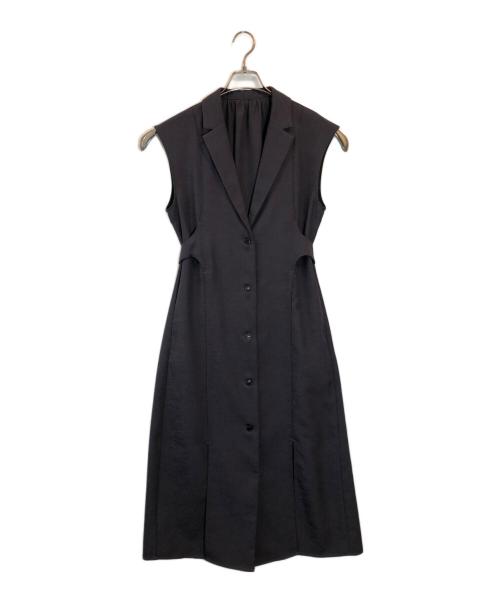 PUBLIC TOKYO（パブリックトウキョウ）PUBLIC TOKYO (パブリックトウキョウ) リネンライクテーラードジレワンピース グレー サイズ:SIZE Freeの古着・服飾アイテム