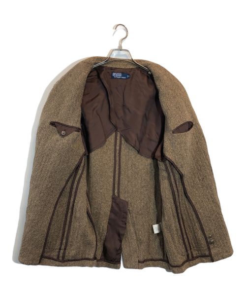 POLO RALPH LAUREN（ポロ・ラルフローレン）POLO RALPH LAUREN (ポロ・ラルフローレン) ツイード3Ｂテーラードジャケット ブラウン サイズ:SIZE LLの古着・服飾アイテム