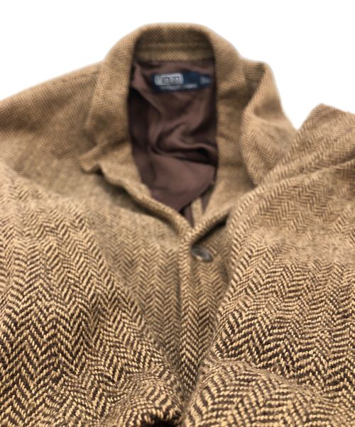 POLO RALPH LAUREN（ポロ・ラルフローレン）POLO RALPH LAUREN (ポロ・ラルフローレン) ツイード3Ｂテーラードジャケット ブラウン サイズ:SIZE LLの古着・服飾アイテム