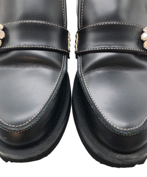 GANNI（ガニー）GANNI (ガニー) ビジューローファー ブラック サイズ:SIZE US 5.5の古着・服飾アイテム