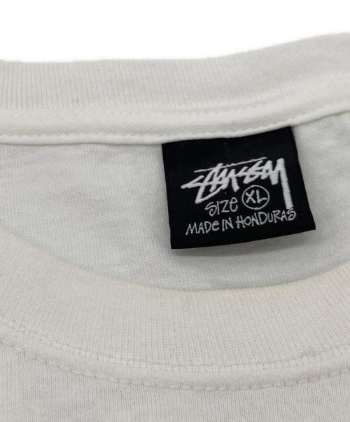 stussy（ステューシー）stussy (ステューシー) BORN X RAISED (ボーン レイズド) 8 BALL TEE ホワイト サイズ:XLの古着・服飾アイテム