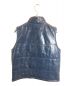 ROULETTE (ルーレット) 中綿 バッファロー革ベスト ブルー サイズ:SIZE L：25000円
