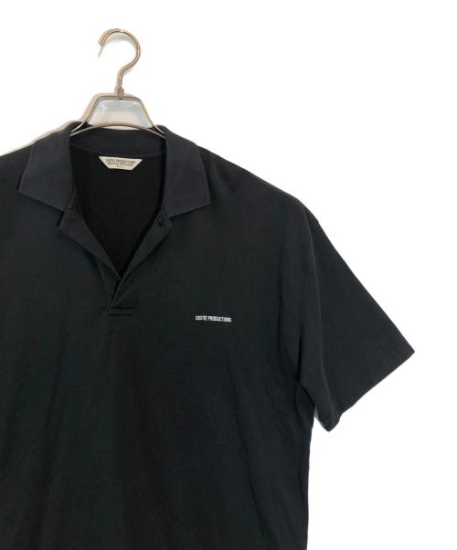 COOTIE PRODUCTIONS（クーティープロダクツ）COOTIE PRODUCTIONS (クーティープロダクツ) ポロシャツ ブラック サイズ:SIZE Sの古着・服飾アイテム