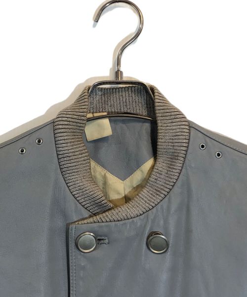 N.HOOLYWOOD（エヌ ハリウッド）N.HOOLYWOOD (エヌ ハリウッド) ナポレオンレザースタジャン グレー サイズ:不明の古着・服飾アイテム