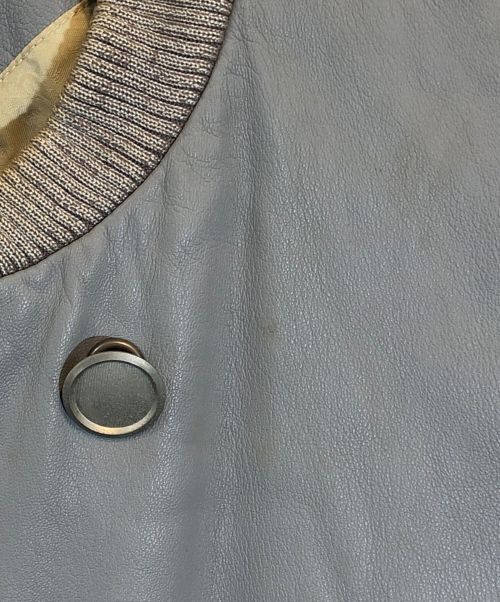 N.HOOLYWOOD（エヌ ハリウッド）N.HOOLYWOOD (エヌ ハリウッド) ナポレオンレザースタジャン グレー サイズ:不明の古着・服飾アイテム